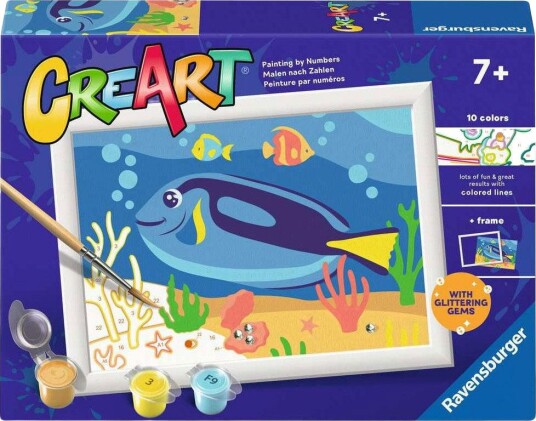 Ravensburger CreArt Mal etter nummer 7+ år Doktorfisk