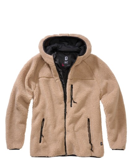 Brandit Teddy fleecejacka med huva för damer Beige Brandit Teddy fleecejacka med huva för damer Beige