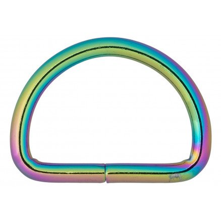Infinity Hearts D Ring Jern Mix farget 38x38mm 5 stk