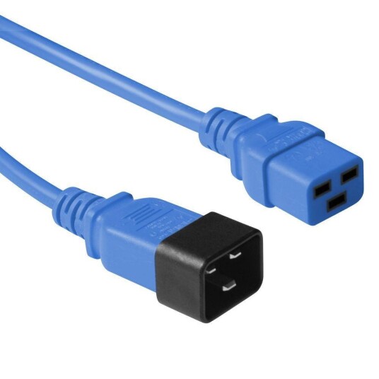 MicroConnect C20 til C19 Strømkabel 90 cm Blå