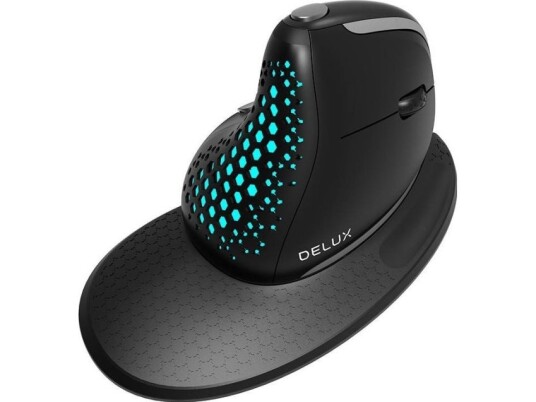 Delux M618xsu Bt/2.4G 4000Dpi Rgb Wireless Vertical Mouse
