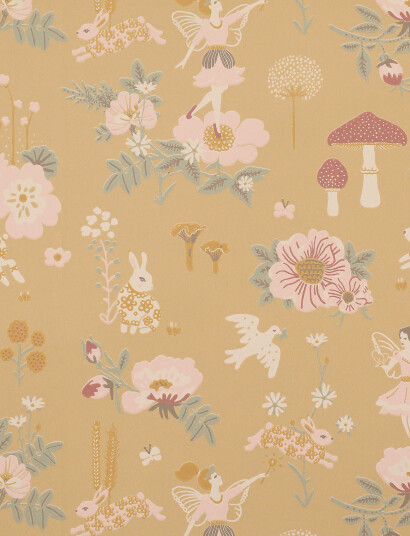 Majvillan Wallpaper Old Garden Mellow Yellow Yellow 1005X 53CM Majvillan Wallpaper Old Garden Mellow Yellow Yellow 1005X 53CM