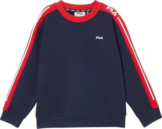 Fila Collegegenser Faverga Regular Grafisk rundhals Black Fila 1½ 2 år (86 92) Collegegenser Hvit Marineblå Rød