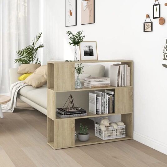 vidaXL Bokhylle/romdeler sonoma eik 100x24x94 cm vidaXL Bokhylle/romdeler sonoma eik 100x24x94 cm