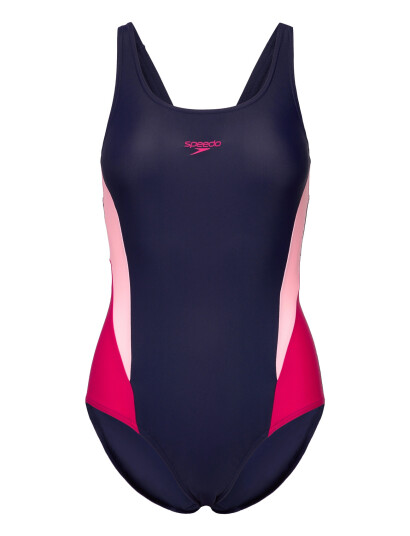 Speedo Colorblock Splice 2.0 One Piece Navy 42