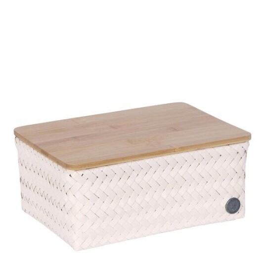 Handed By Top Fit Medium høy oppbevaringskurv m/lokk 24x18x11 cm champagne Handed By Top Fit Medium høy oppbevaringskurv m/lokk 24x18x11 cm champagne