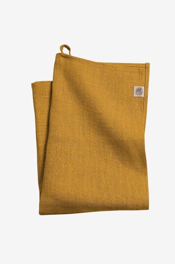 Lovely Linen Håndkle Classic i manglet lin Orange Lovely Linen Håndkle Classic i manglet lin Orange