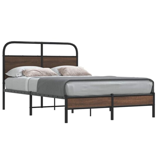  Sengeramme uten madrass brun eik 120x200 cm konstruert tre 8721158565563