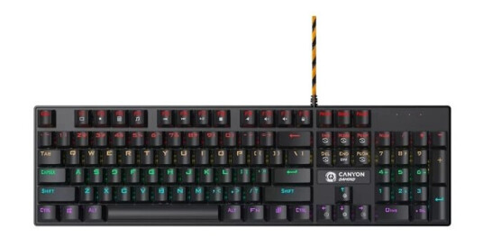 Canyon Canyon Tastatur Deimos Gk-4, Mekanisk, Led Rainbow, 1,8 M, Svart, Us