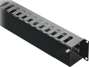 Rittal Rackkabelstyringspanel Med Deksel Ral 9005 2U 19" 5502235