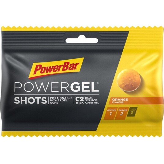 PowerBar PowerGel Shots vingummi appelsin