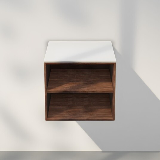 INR Iconic Nordic Rooms Air Wood Servantskap med Åpen Oppbevaring Dark oak / 40cm INR Iconic Nordic Rooms Air Wood Servantskap med Åpen Oppbevaring Dark oak / 40cm