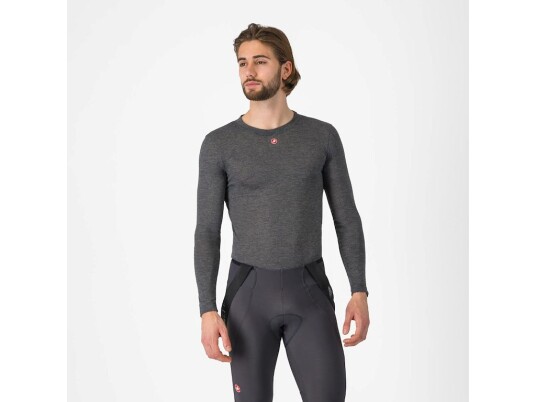 Castelli Medio langermet svetteundertrøye melange gray herre Castelli Medio langermet svetteundertrøye melange gray herre