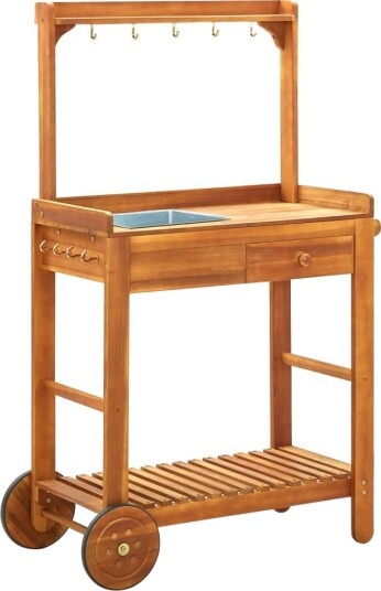 Utendørs kjøkkentralle heltre akasie 92x43,5x141,5 cm 43986