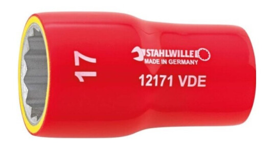 Stahlwille 12171 Vde-13 02380013 Dobbelt Sekskant Topnøgleindsats 13 Mm 3/8 (10 Mm) Stahlwille 12171 Vde-13 02380013 Dobbelt Sekskant Topnøgleindsats 13 Mm 3/8 (10 Mm)