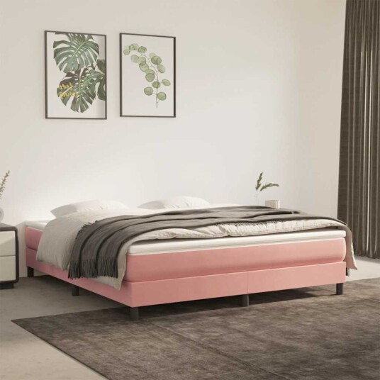 vidaXL Madrass med pocketfjær 160 x 210 cm Rosa vidaXL Madrass med pocketfjær 160 x 210 cm Rosa
