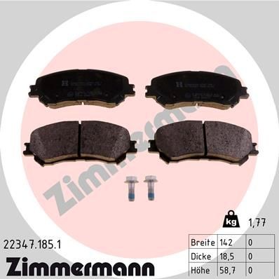 Bremseklosser ZIMMERMANN 22347.185.1 Bremseklosser ZIMMERMANN 22347.185.1