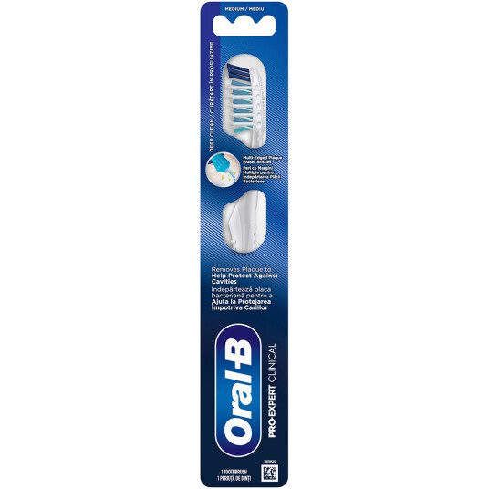 ORAL B Tannbørste Pro Clean Clinical CrossAction Medium