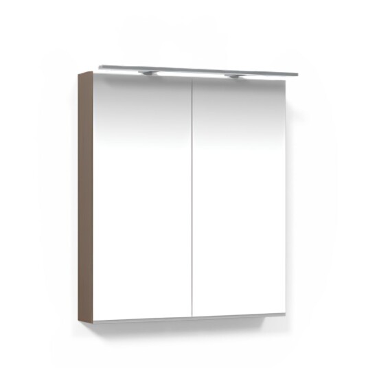 Macro Design Crown Speilskap Rampe-belysning med 2 dør Brun ask / 60cm Macro Design Crown Speilskap Rampe-belysning med 2 dør Brun ask / 60cm