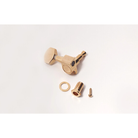 Hipshot Classic Closed Guitar Tuning Machine - Bass Side Svart Left - Gull
