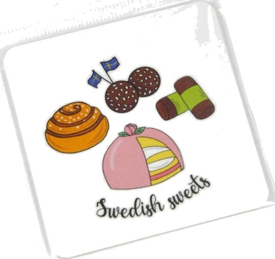 Mellow Design - Magnet Swedish Fika Sweets 6,5x6,5 cm