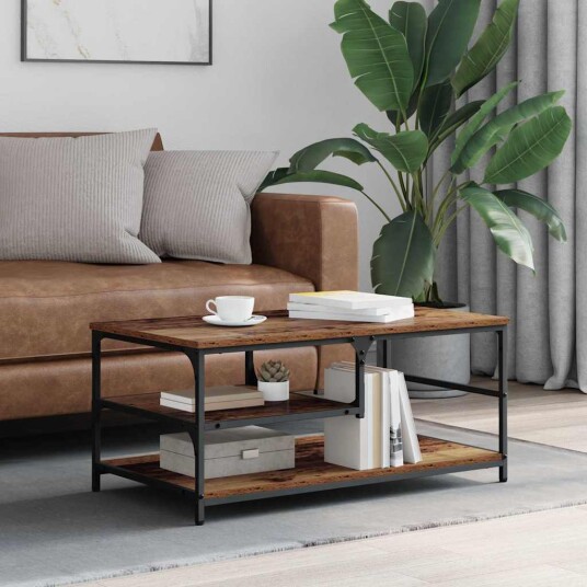 Kaffebord Gamle tre 90 x 49 x 40 cm Konstruert tre