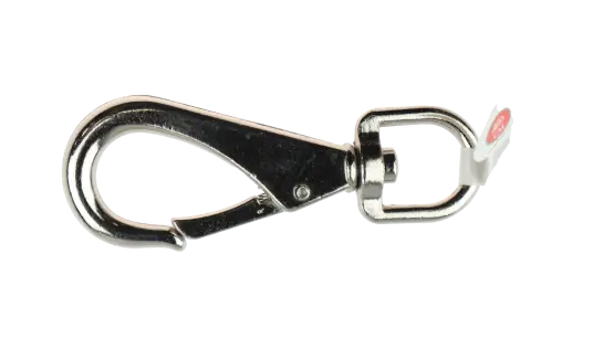 CAL Karabinkrok m/ svivel  Nr.3   Forkrommet stål   23x123 mm