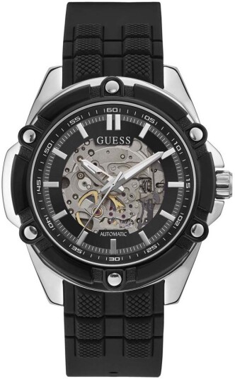 Guess Herreklokke GW0061G1 Sort/Gummi Ø47 mm Guess Herreklokke GW0061G1 Sort/Gummi Ø47 mm
