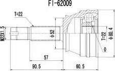 Drivledd PROCARO 77-FI-170