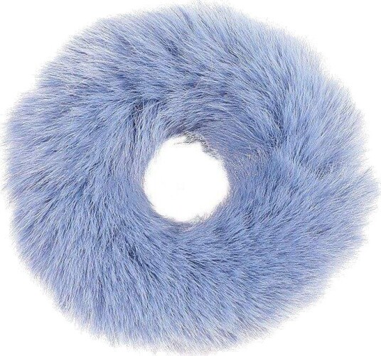Fluffy scrunchies - blå - 5 stk