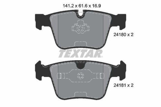 Bremseklosser TEXTAR 2418001