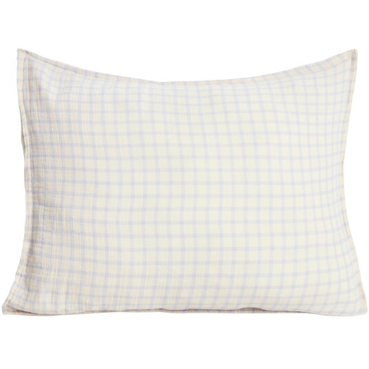 Garbo & Friends Gingham Sky Blue Muslin Putevar 50x60 cm