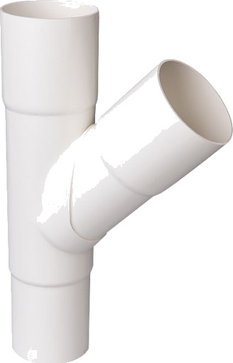 Plastmo grenrør Ø110x90mm 75° hvit Plastmo grenrør Ø110x90mm 75° hvit