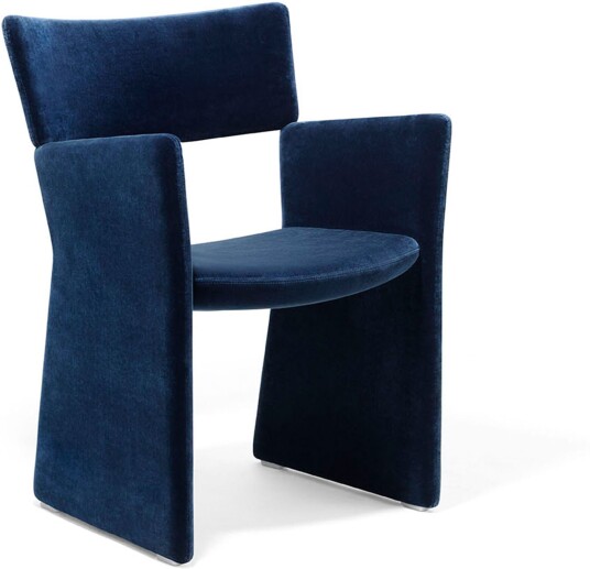 Massproductions Massproductions Crown Armchair Fabric C+ Kvadrat Harald 3 0343 Lenestoler Chris Martin Brun Metall/tekstilmateriale