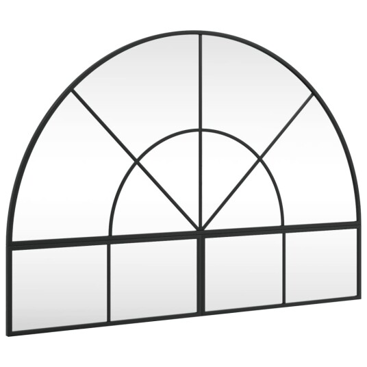 Veggspeil svart 100x70 cm buet jern Veggspeil svart 100x70 cm buet jern