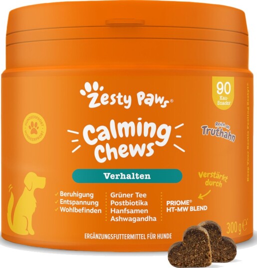 Zesty Paws Calming Chews 90 tyggetabletter kalkun