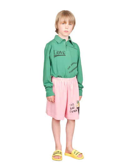THE ANIMALS OBSERVATORY Eel Kid Polo Shirt Green - Green - 8 Y