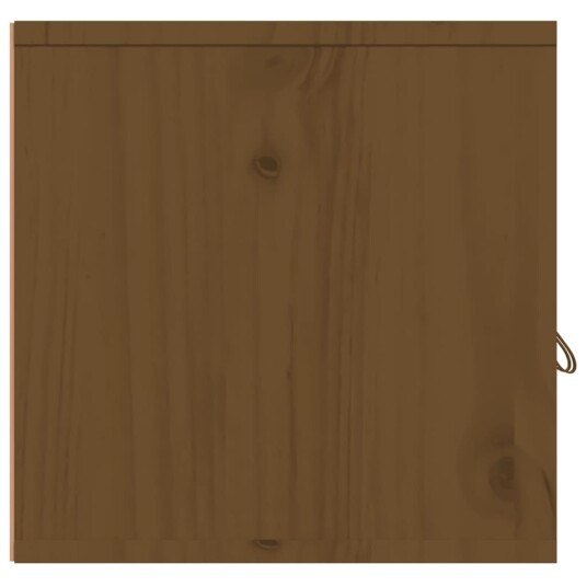vidaXL Veggskap 2 stk honningbrun 60x30x30 cm heltre furu