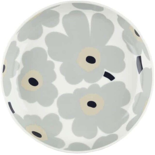 Marimekko asjett Ø20,5cm Light grey/beige & dark blue Marimekko asjett Ø20,5cm Light grey/beige & dark blue