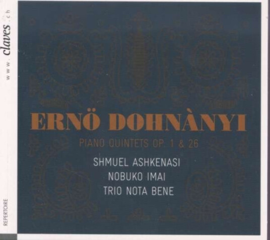 Trio Nota Bene, Shmu Dohnanyi Quintets CD