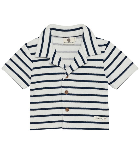 En Fant T-skjorte - Stripe - Middelalder Blue - En Fant - 1½ år (86) - T-skjorte Blå Hvit