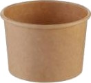 Bæger Rundt 150 Ml 5 Oz Delicup Ø90 X 48 Mm Kraft Pap/Pe Brun,20 Pk X 50 Stk/Krt
