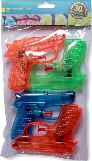 AGK Nordic Kronemarked Mini Vannpistoler 4 stk