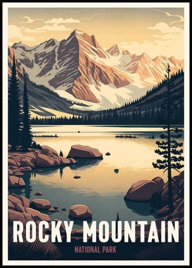 Rocky Mountain Plakat Plakat / 40x50cm Rocky Mountain Plakat Plakat / 40x50cm