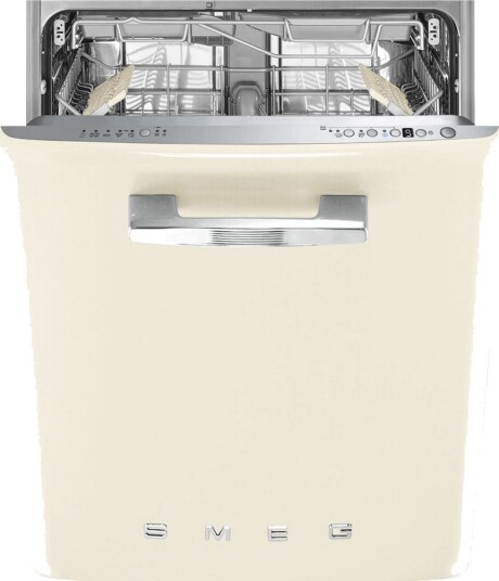 Smeg 50"s Style Underbygd Oppvaskmaskin Beigefarge med Hygieneprogram