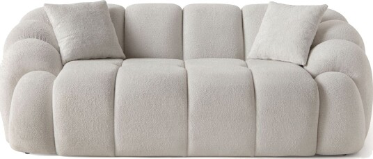 Octavio 2 seters sofa 199x70x80 cm Hvit
