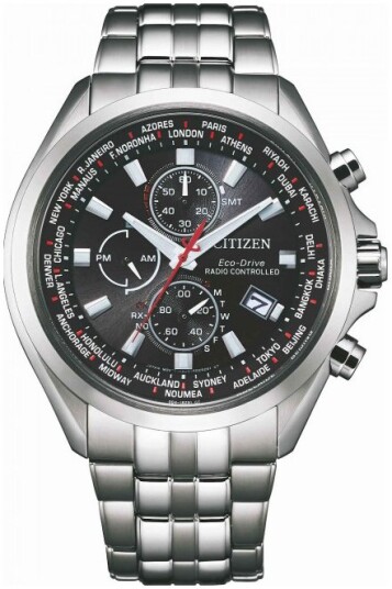 Citizen Herreklokke AT8200 87E Radio Controlled Sort/Stål Ø44 mm