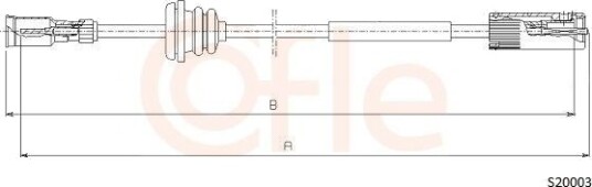 Speedometer aksel COFLE S20003 Speedometer aksel COFLE S20003