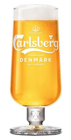6 Pak Carlsberg Ølglass Med stilk Glass til Øl