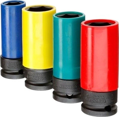 Gedore Slagpipenøkkelsett 1/2" K 19 LS-004 4 Deler Gedore Slagpipenøkkelsett 1/2" K 19 LS-004 4 Deler
